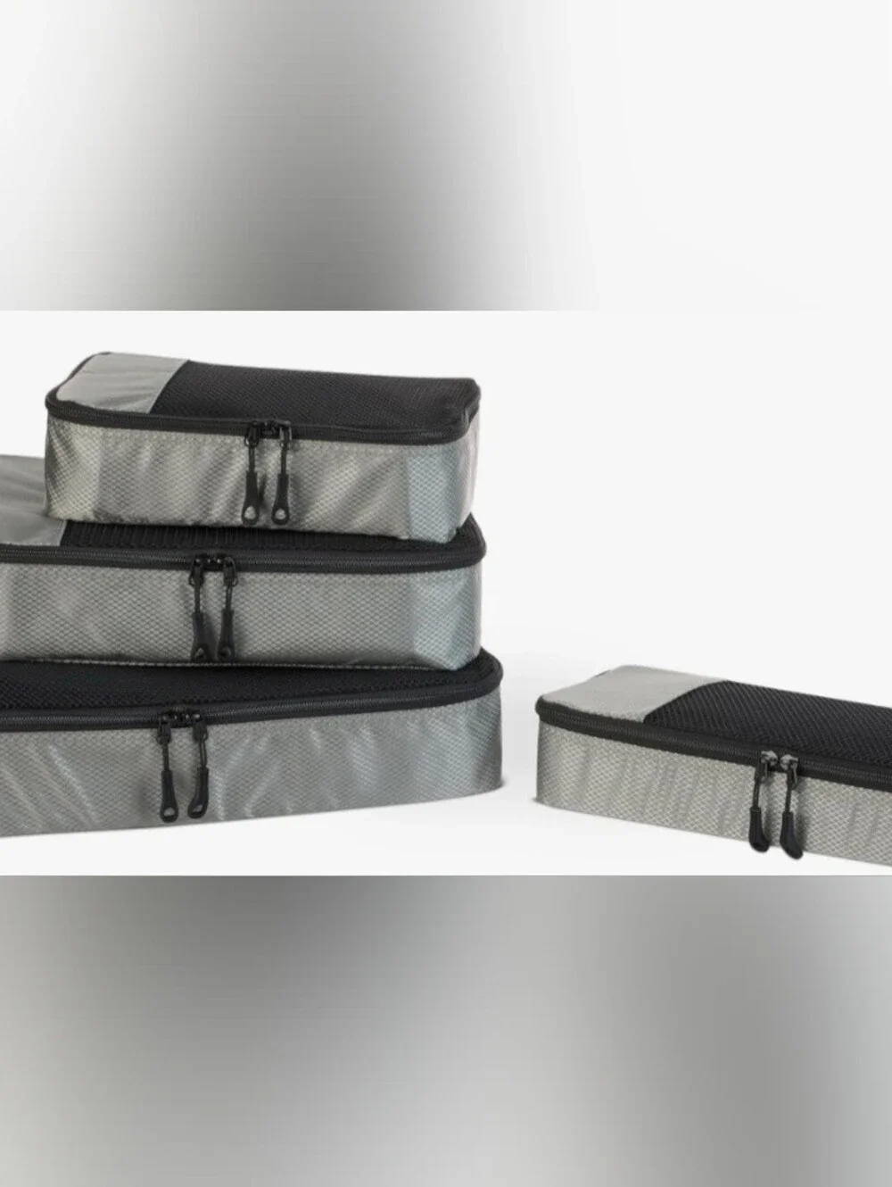 Travel Packing Cube Bags 4 Bags Amazon Basics New Luggage Bags Gray